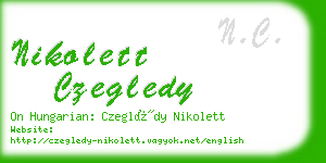 nikolett czegledy business card